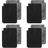 PUREBURG FLT200 Filter Compatible with GermGuardian(PureGuardian) AP201 & AC225 Air Purifier,8-Pack Filter Q, Activated Charcoal For Air Clean VOCs Odor