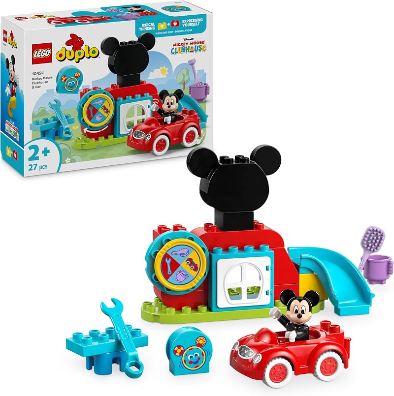 LEGO DUPLO Disney Mickey Mouse Clubhouse & Car 10454 colorful sorting toy