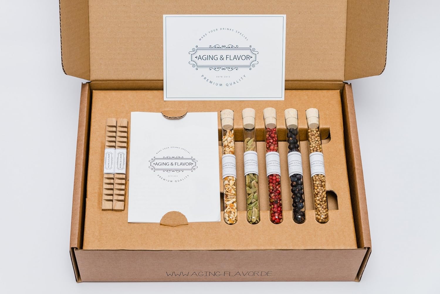 Aging&Flavour - Caja con ingredientes para la preparación de gin tonic: Amazon.es: Hogar