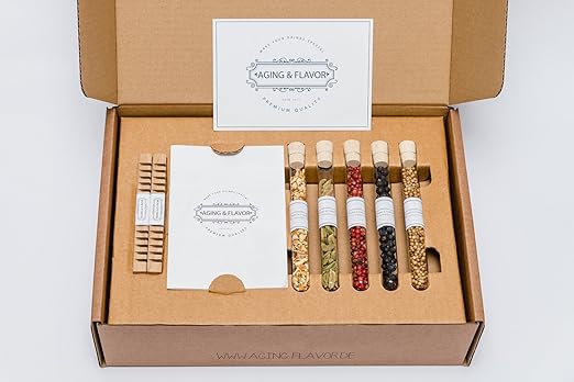 Aging&Flavour - Caja con ingredientes para la preparación de gin tonic: Amazon.es: Hogar