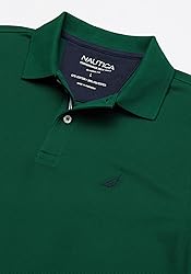 Nautica mens Classic Short Sleeve Solid Polo
