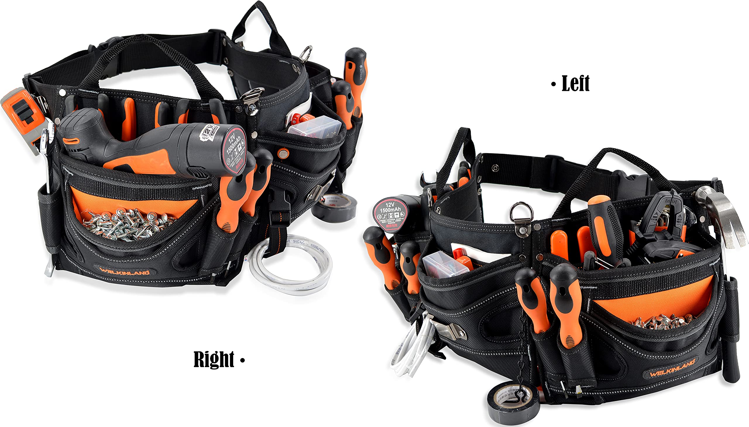 Welkinland Heavy-Duty Electrician's Tool Belt - Pouch, Technician & HVAC Belt