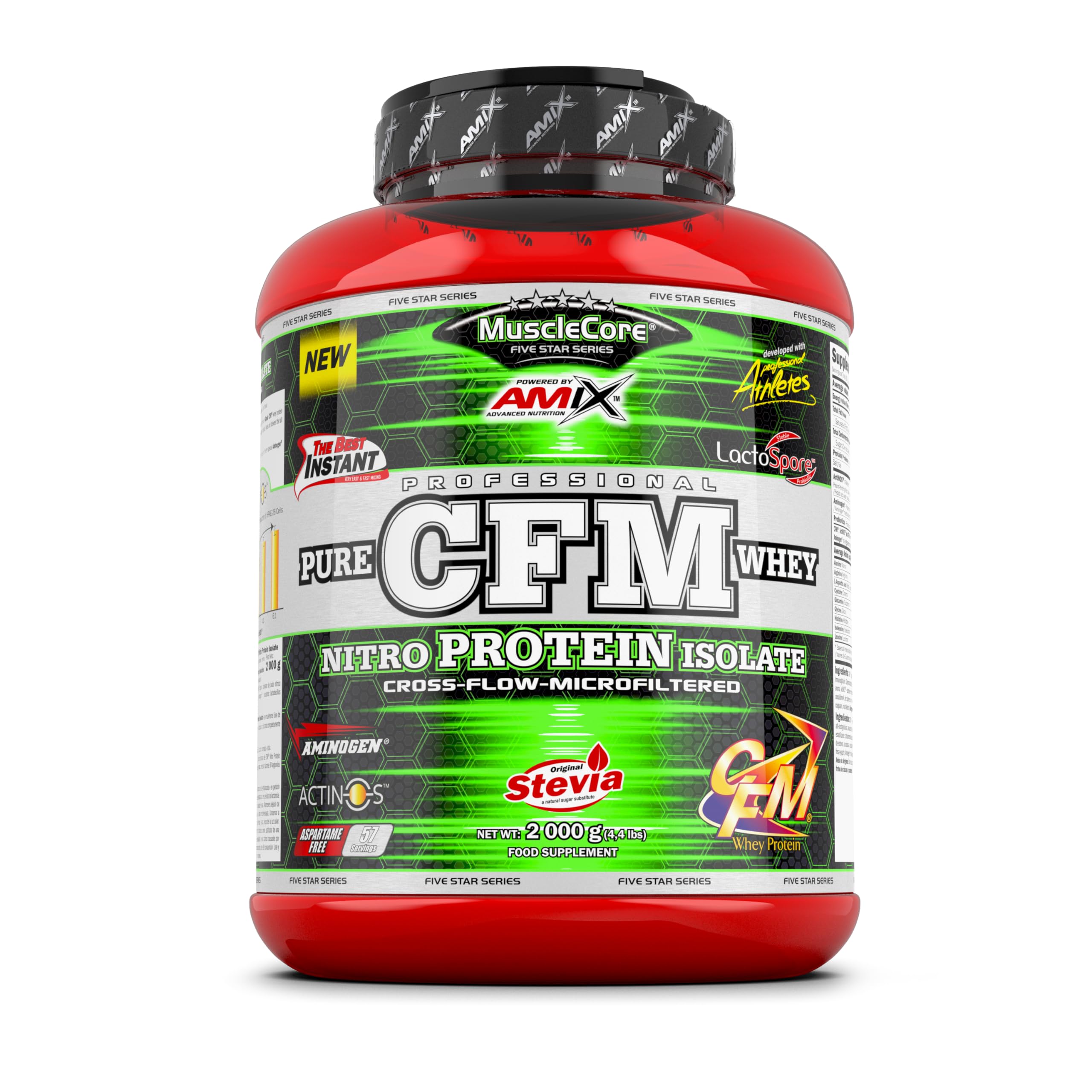Amix MuscleCore Milk Vanilla CFM Whey Nitro with Actinos Protein Supplement