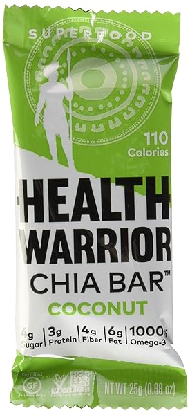 HEALTH WARRIOR CHIA BARS GLUTEN FREE COCONUT – 15 BARS