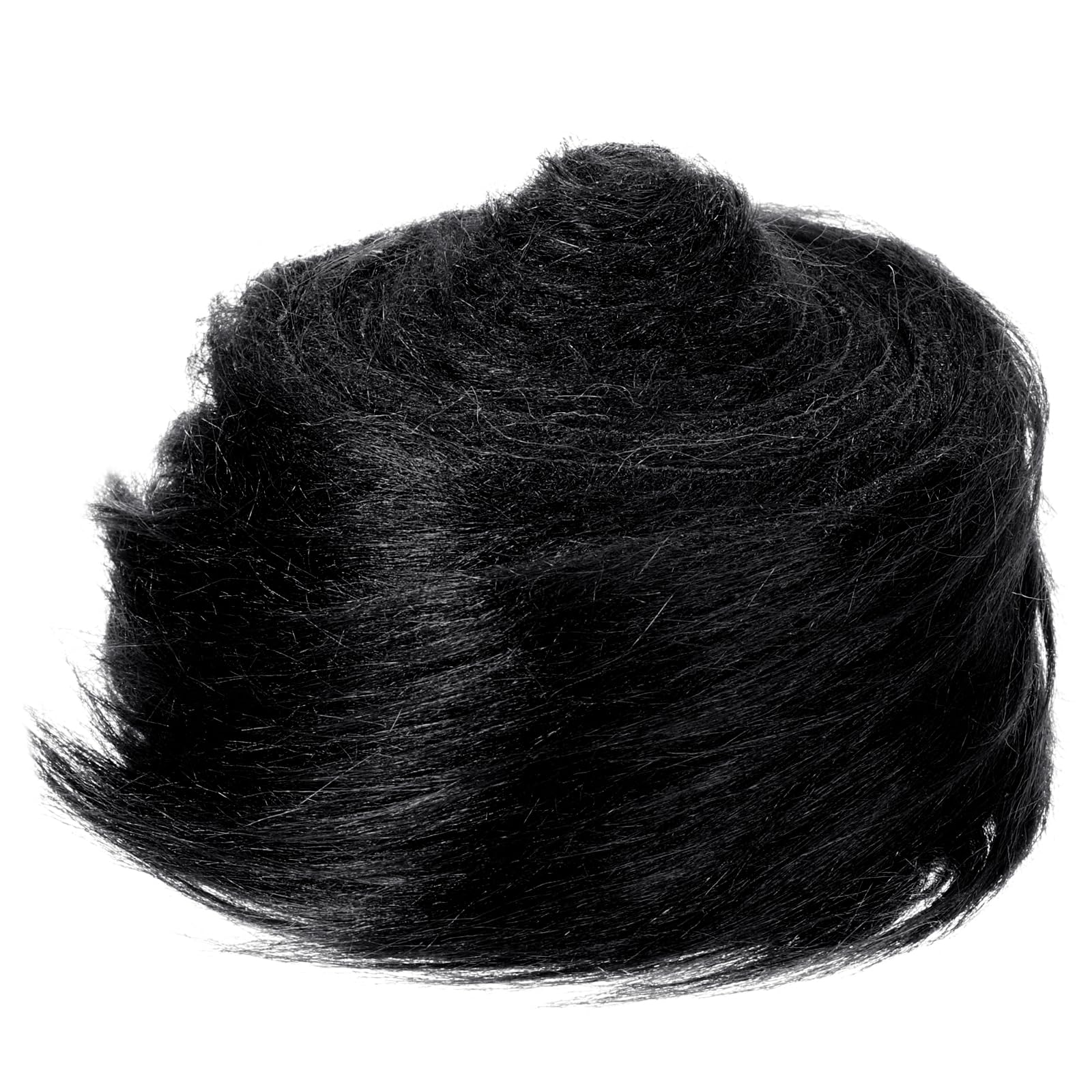 PATIKIL Plush Faux Fur Fabric Precut Strips, 59" x 2" Fluffy Faux Fur Ribbon for DIY Crafts Christmas Halloween Gnome Beard, Black