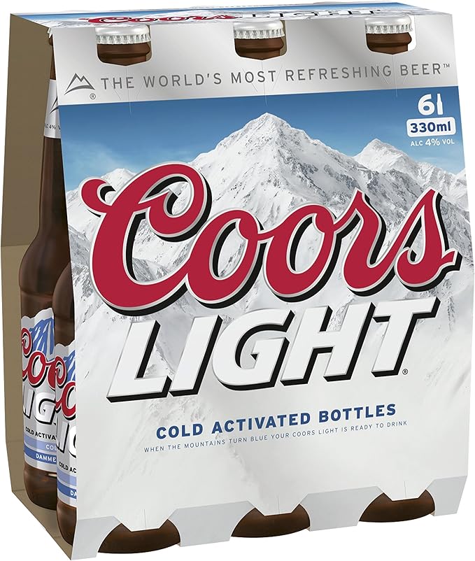 Coors Light Beer, 6 x 330ml Amazon.co.uk Grocery