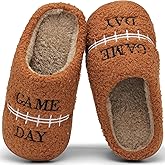 INMINPIN Kids Girls Boys Ball Sports Slippers Soft Curly House Shoes Memory Foam Non-Slip Indoor Outdoor Slippers for Sports Fan