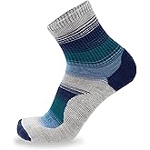 GRIP6 Wool Micro-Crew Socks: Lightweight Wool Socks for Hiking, All Day Comfort - Wicking Crew Socks for Men and Women