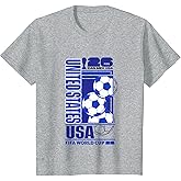 Kids FIFA World CUP26 USA Host Country Football T-Shirt