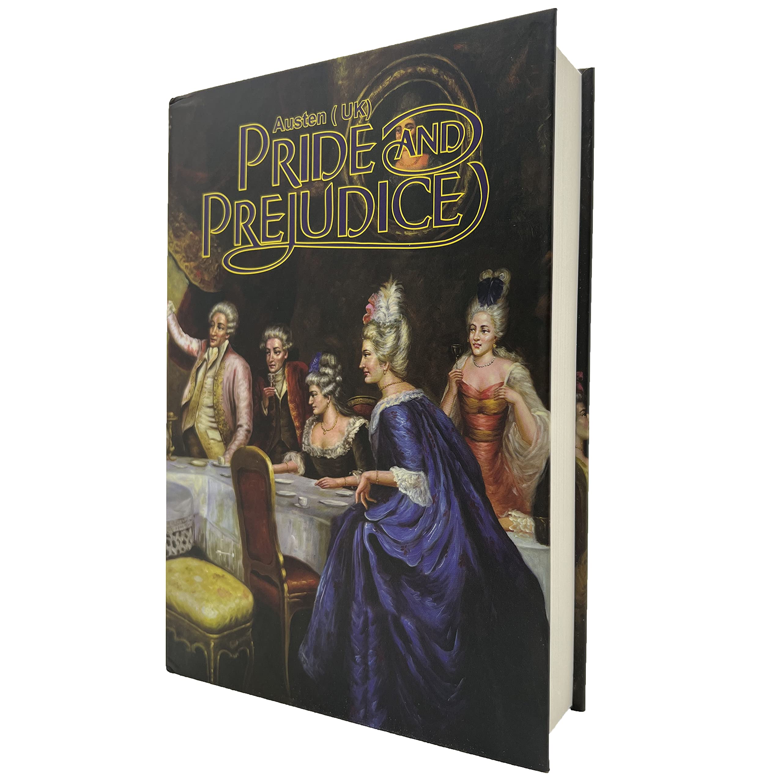 Real Paper Transfer Book Safe for Jewellery, and Hollow with Hidden Compartment, Key and Combination Lock (Pride and Prejudge, Combination Lock)