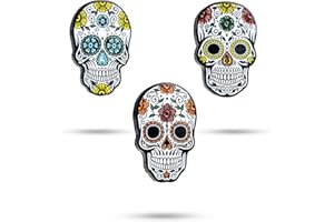 King Pins Golf Ball Marker 3 Pack - Premium Quality Golf Ball Markers. Enamel Paint & Unique Designs Stylish - Customize Your Game