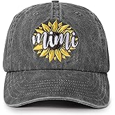 InnoBeta Mimi Gifts, Gifts for Mimi, Sunlower Hat Adjustable Embroidered Baseball Cap on Mother's Day, Christmas, Birthday
