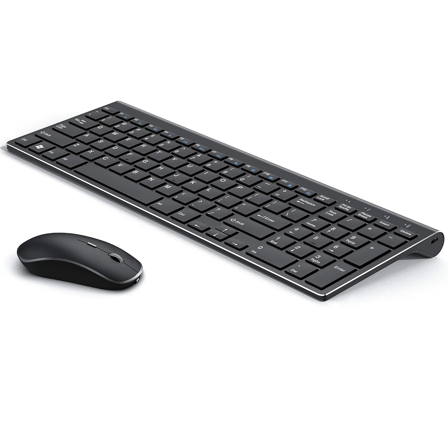 J Joyaccess Wireless Keyboard Mouse Aluminum Metal Wireless Keyboard And Mouse Black