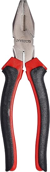 Amtech Combination Pliers 200mm Drop-Forged Steel Cushioned Grip view 2