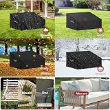 LAMUNI Pallet Sofa Cover 2 Seater Deep Seat Outdoor Waterproof 138x99x80/40cm view 6