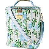 Lilly Pulitzer Insulated Wine Carrier, Cooler Bag Holds up to 4 Bottles of Wine, Soft Cooler with Adjustable/Removable Strap and Double Zipper Close (Swayin in The Breeze)