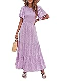 ZESICA Women's 2025 Summer Casual Floral Print