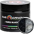 Eye Candy Pigments Premium Black Mica Powder - Yoru Black (50gr) - for Epoxy, Resin, Soap, Paint, Woodworking, Acrylic Pouring, Bath Bombs, Fishing Lures - DIY Arts and Crafts Additive