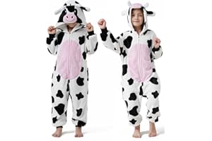 DILUFUN Kids Boys Girls Halloween Onesie Costume,One Piece Pajamas,Halloween Funny Animal Onesie Cosplay Costume 3-14Y