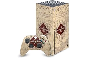 Head Case Designs Officially Licensed Harry Potter The Marauder's Map Graphics Vinyl Sticker Gaming Skin Decal Cover Compatible With Xbox Series X Console and Controller Bundle