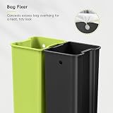 EKO Mirage X 40L Automatic Sensor Kitchen Bin Dual 20L Removable Buckets view 7