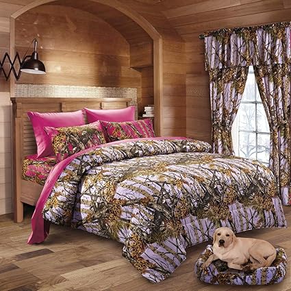 Amazon Com 20 Lakes Hunter Camo Comforter Sheet Pillowcase Set