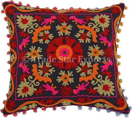 Amazon Com Trade Star Exports Suzani Pillow Cover 16x16