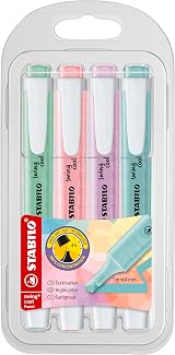 STABILO 275/4-08 Wallet Swing Cool Pastel Highlighter Pack of 4 view 4