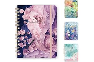 FRAGRANTGARDEN 2025 Planner, Academic Monthly And Weekly Calender Planner, Jan. 2025 – Dec. 2025, A5 (6.3" X 8.5") Planner With Flexible Cover, Twin-Wire Binding, Planner With Monthly Tabs For Teacher & Student (C)