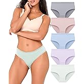 BAMBOO COOL Womens Underwear Breathable Mesh Moisture-Wicking Briefs, Soft & Lightweight Panties