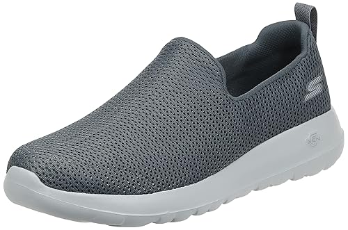 Skechers mens Go Walk Max-athletic Air Mesh Slip on Walking Shoe Sneaker, Charcoal, 8 X-Wide US