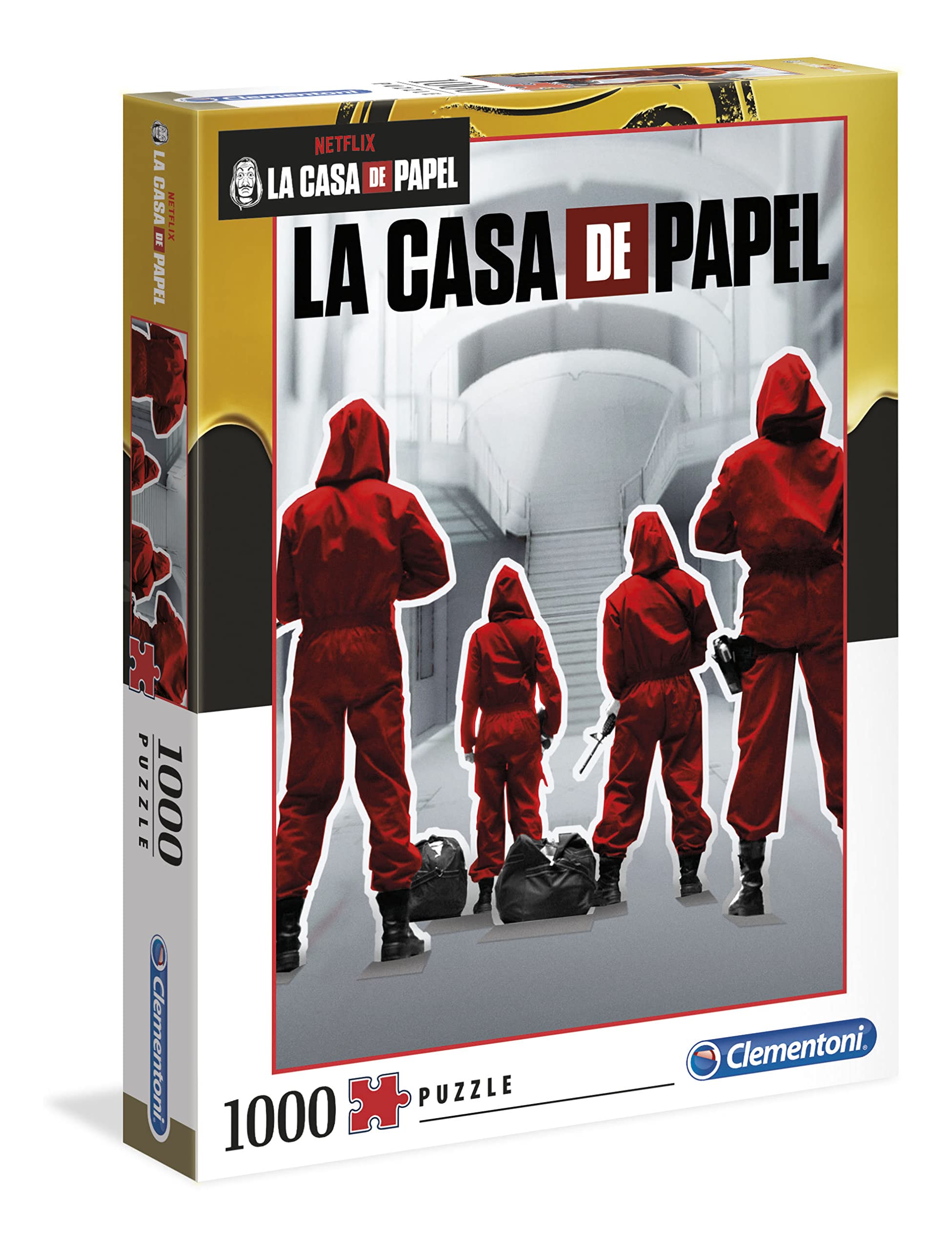 Clementoni - 39532 - Puzzle La Casa De Papel/Money Heist - 1000 pieces - Made in Italy - jigsaw puzzles for adult - jigsaw puzzles Netflix