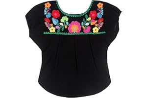 YZXDORWJ Embroidered Dog Shirts Mexican Pet Clothing Floral Colorful Cute Boho Soft Cotton T Shirt for Pet Dog Cats (XS, BB-BKG)