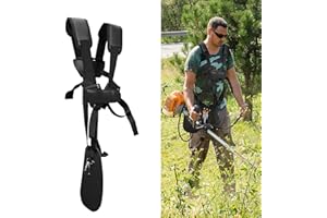 SUNMON Weed Trimmer Shoulder Strap, Mower Trimmer Harness Strap Double Shoulder with Durable Nylon Belt Adjuestable for Brush