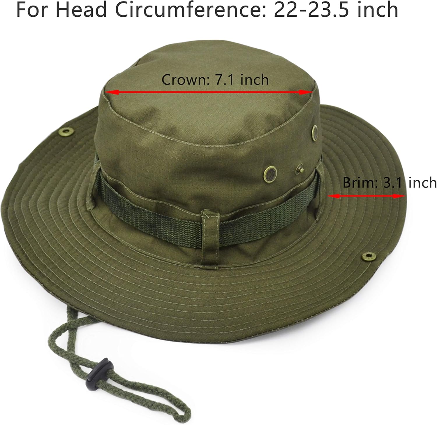 UltraKey Boonie Hat, Outdoor Wide Brim Sun Protect Hat - Image 5