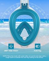 ACURE Full Face Snorkel Mask SN04 with Detachable Camera Mount 180° View view 2