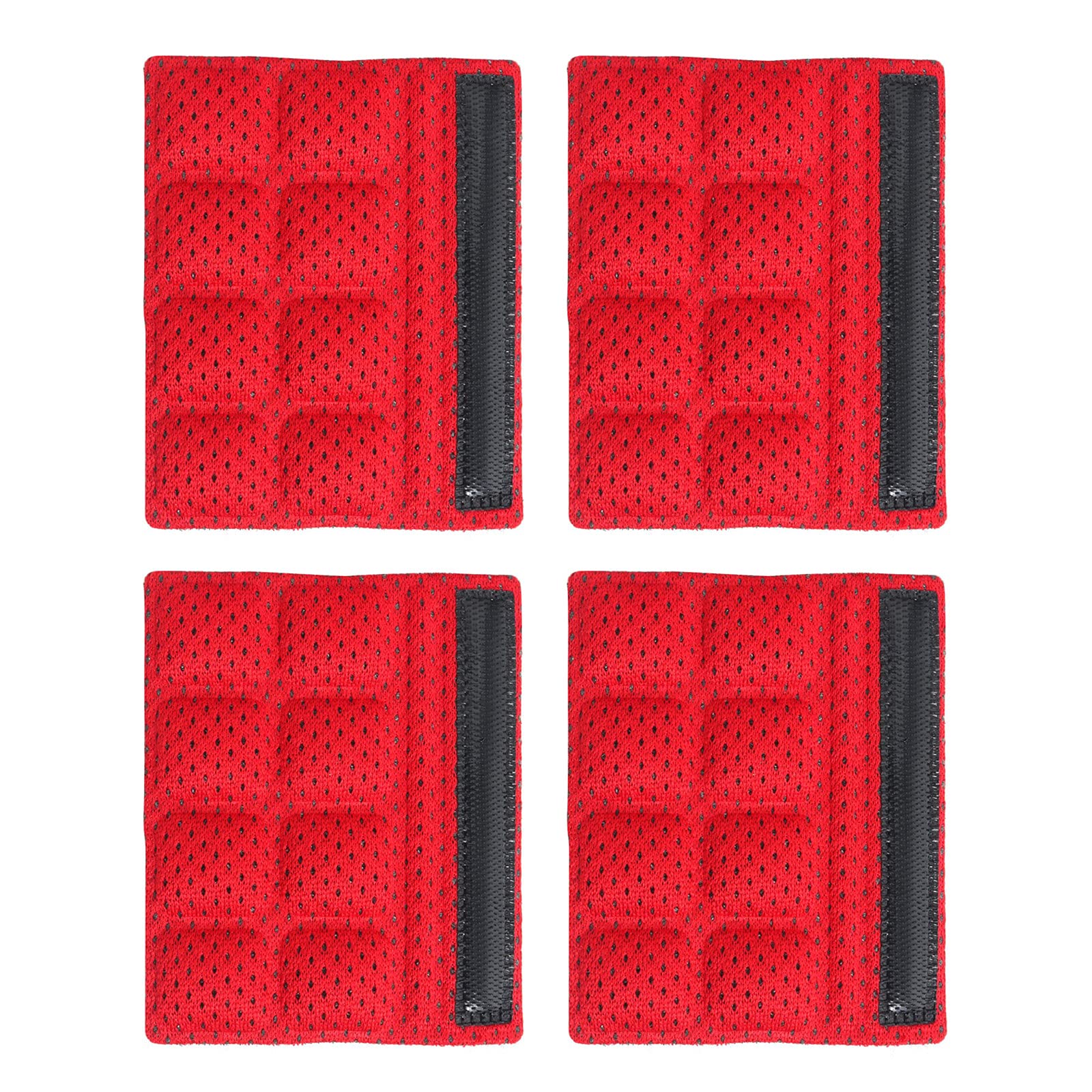 Jipemtra Helmet Chin Pads Foam Pads Set Chin Strap Padding Replacement Universal for Cycling Bike Motorcycle Outdoor (Red 4PCS)