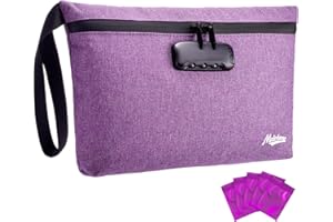 MAICHENG Storage Bag with Combination Lock Large Storage Container Medicine Lock Bag Money Organizer Travel Storage Case Pouch Great Christmas Gift