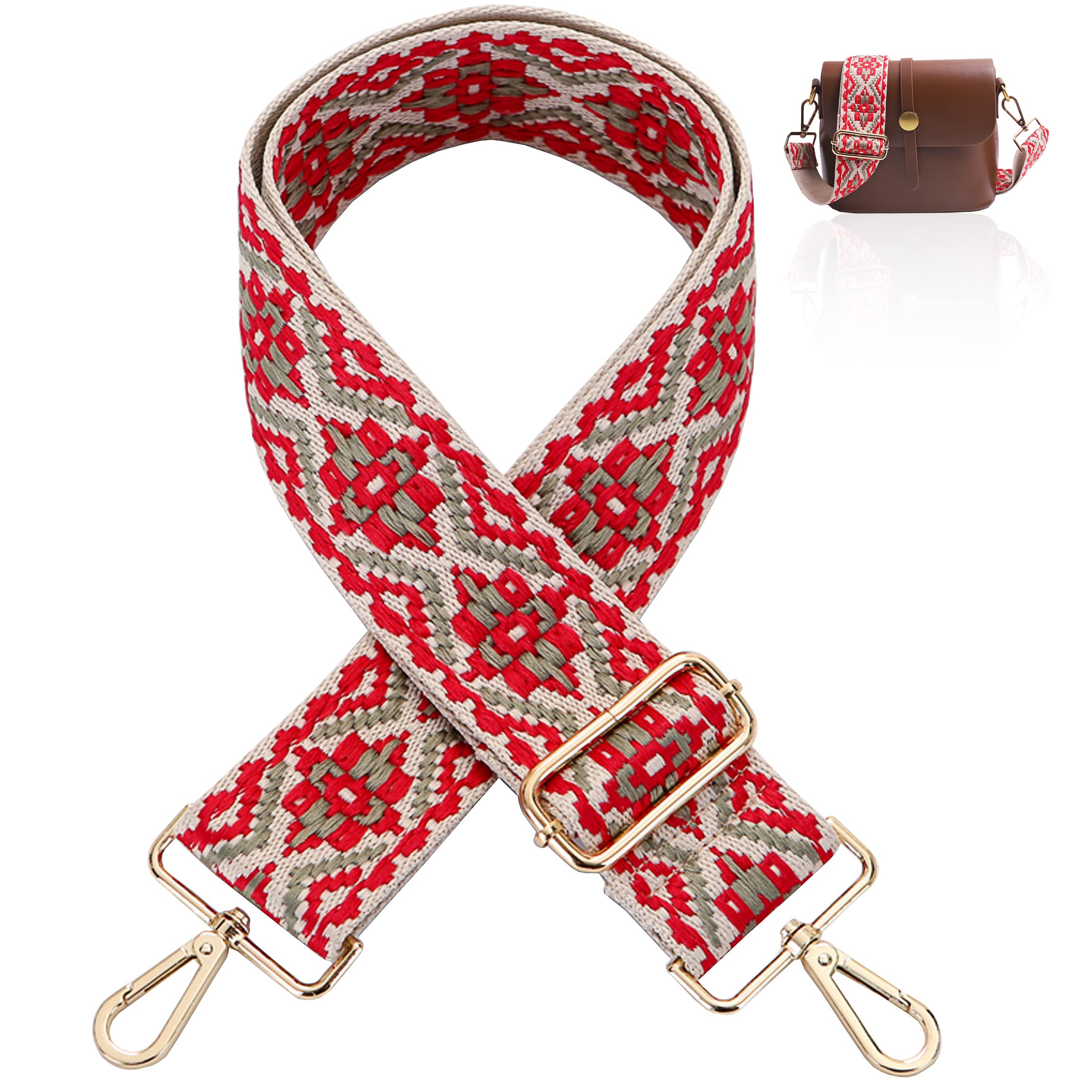 Adjustable Wide Shoulder Strap Replacement Belt Crossbody Canvas Bag Handbag