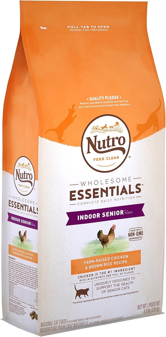 Nutro Wholesome Essentials Dry Food for Cats Chicken Senior