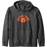 Cleveland Vintage Football Classic Cleveland OH Locals Zip Hoodie