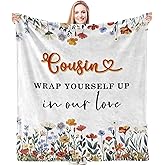 HIWX Cousin Blanket, Gifts for Cousin Female, Birthday Throw Blanket for Women, 50x60 Inches