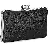 UBORSE Glitter Clutch Purse for Women,Sparkling Evening Bag with Detachable Chain,Formal Party Clutch Cocktail Prom Handbags