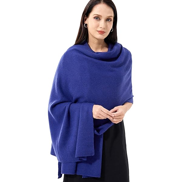 VIKIDEER 100% Cashmere Scarf Knitted Wrap Shawl Extra Large Long