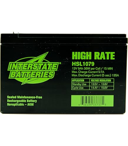 Batería CSB HR 1234W F2 12V 9Ah - Pack De 2 Unidades, Reemplazo Para APC RBC 33