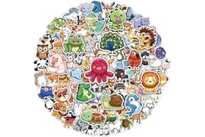 BANANABROTHER Animal Stickers for Kids, Water Bottle Stickers for Toddlers 2-4 Years, Cute Vinyl Stickers, Classroom Prizes Kawaii Party Favors Sticker Pack (100 PCS)