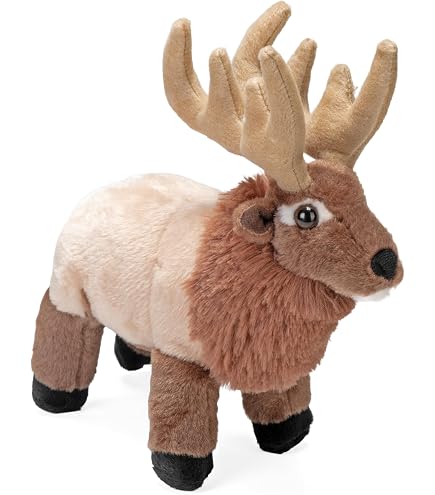 Amazon.com: The Petting Zoo Elk Stuffed Animal Plushie, Wild Onez