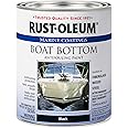 Rust-Oleum Available 207012 Marine Flat Boat Bottom Antifouling Enamel Paint, 1-Quart, Black, (Pack of 1), 32 Fl Oz