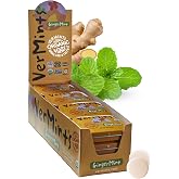 VerMints Organic Breath Mints, Ginger Mint, .63oz/18g Tins (Pack of 12) | Non-GMO, Vegan, Gluten-Free, Nut-Free, Kosher