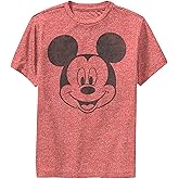 Boy's Mickey & Friends Smiling Mickey Mouse Distressed Performance Tee
